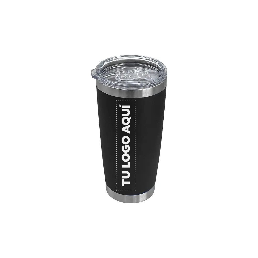 Vaso Termico Tumbler Negro - personalizable con tu logo