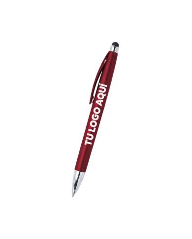 Boligrafo Twist Touch Rojo - personalizable con tu logo