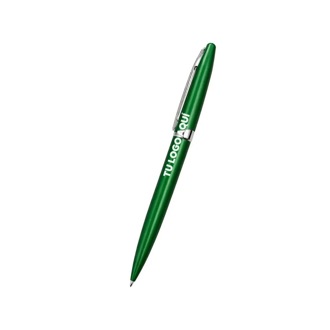 Boligrafo Zenit Color Verde - personalizable con tu logo