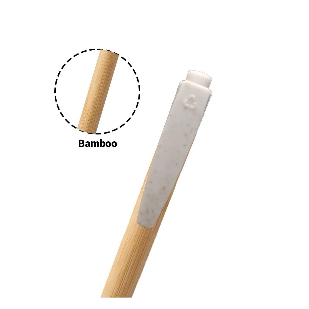 Boligrafo Bamboo Con Detalles De Avena