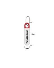Llavero Con Destornilladores Blanco Con Rojo - personalizable con tu logo