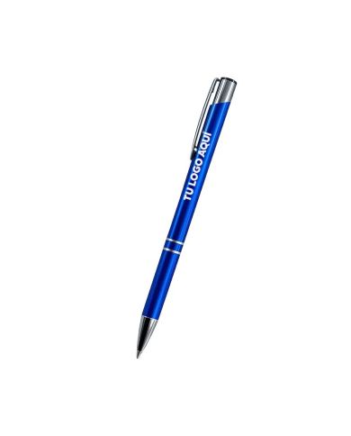 Boligrafo Metalica Paris Azul - personalizable con tu logo