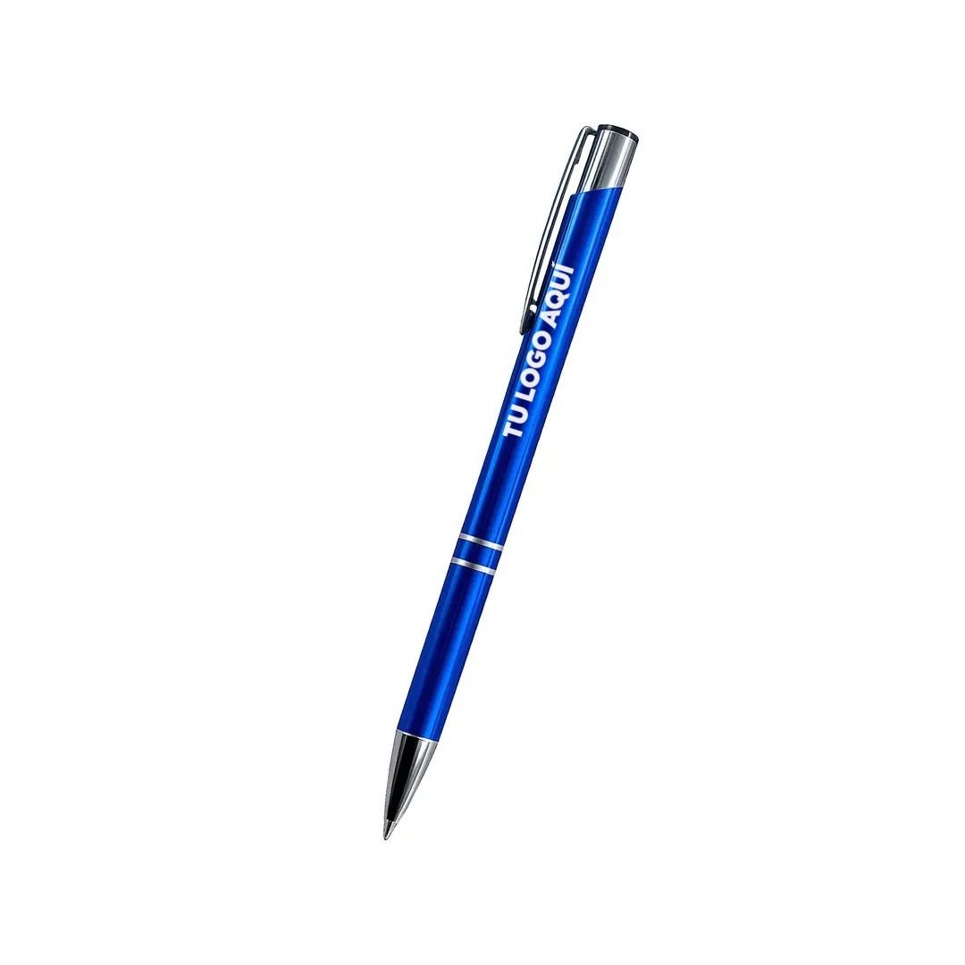 Boligrafo Metalica Paris Azul - personalizable con tu logo