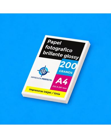Papel Fotográfico Brillante A4 200 g para Impresiones de Alta Calidad en Guayaquil