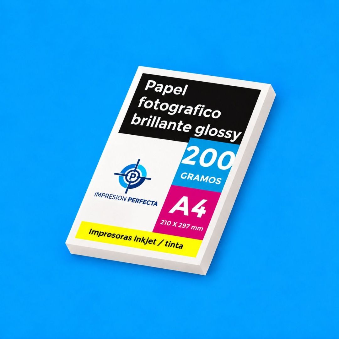 Papel Fotográfico Brillante A4 200 g para Impresiones de Alta Calidad en Guayaquil