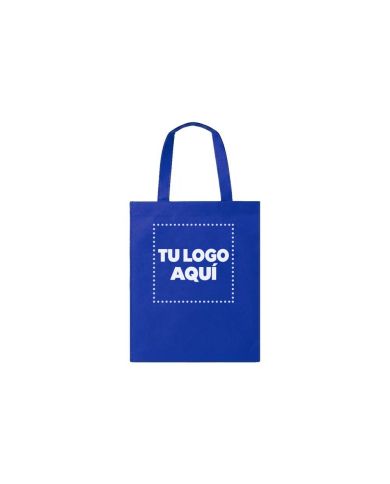Bolso Cambrela Azul Con Tira Cosido 30X37X10 - personalizable con tu logo