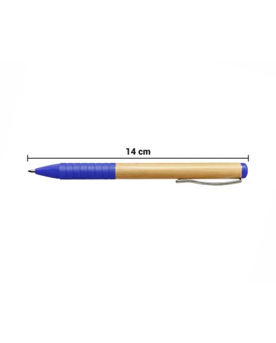 Boligrafo Bamboo Grip Azul