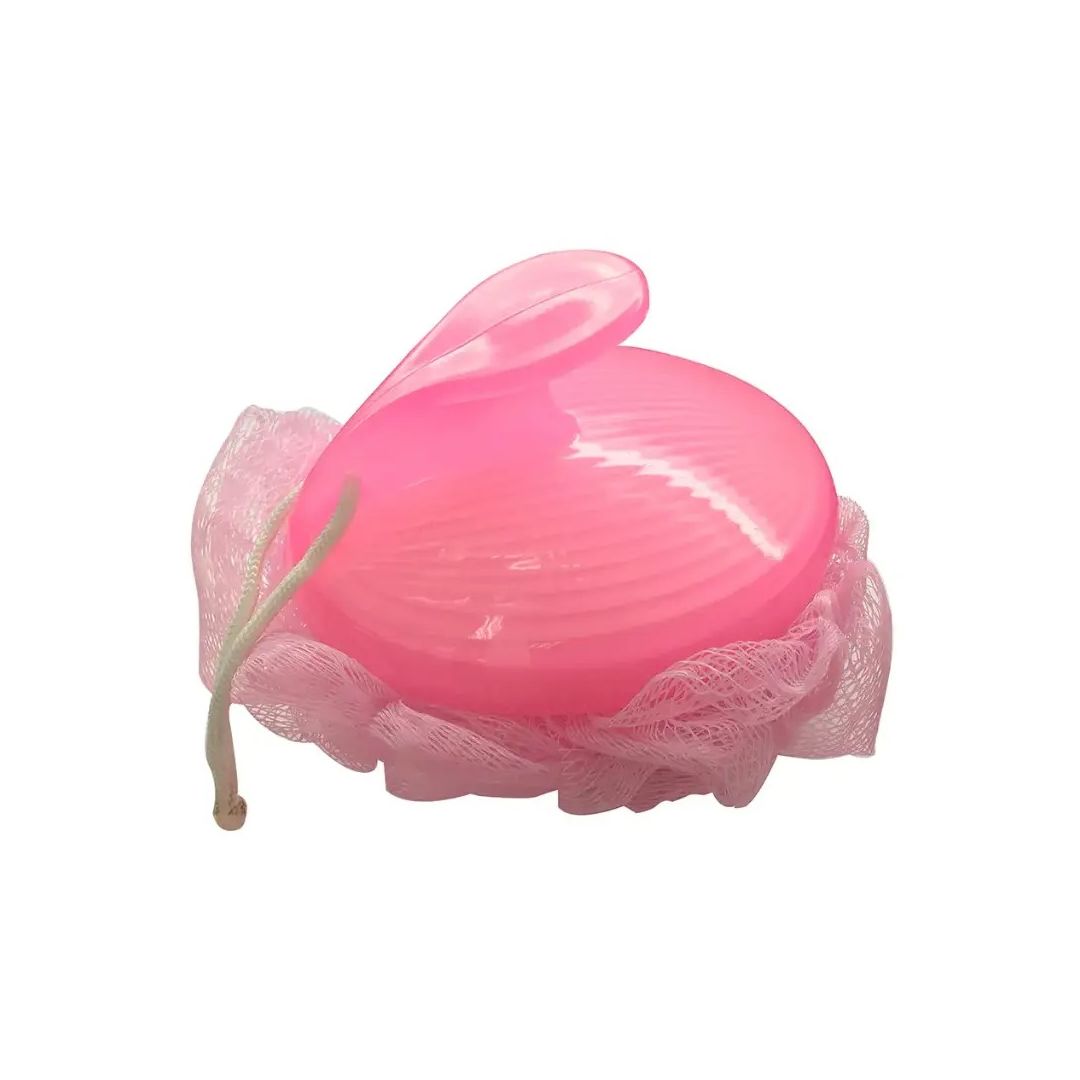 Esponja De Baño Plamesh Color Rosado