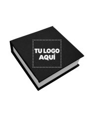 Block De Notas Con Pots It Color Negro - personalizable con tu logo