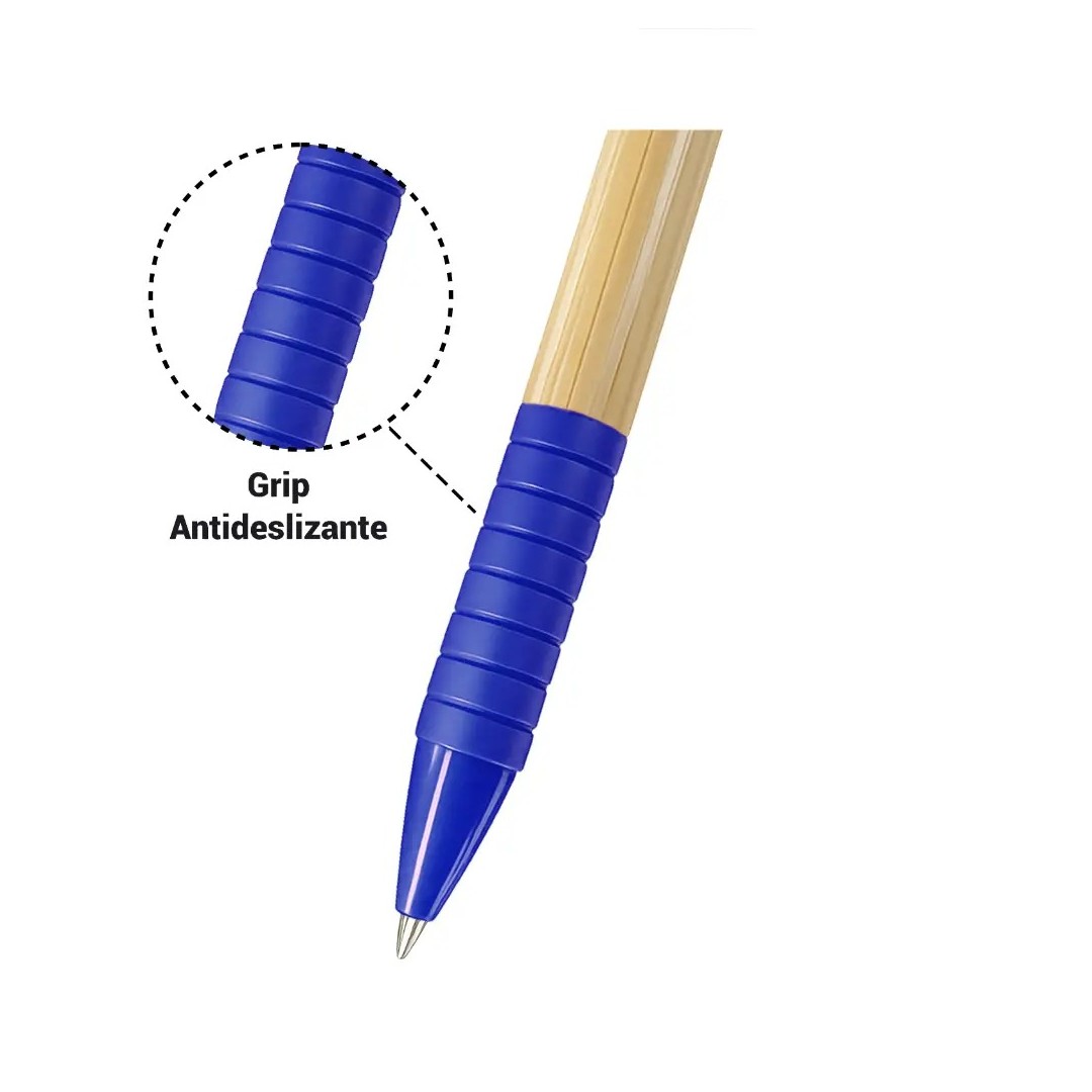 Boligrafo Bamboo Grip Azul