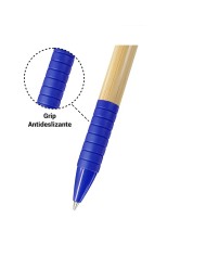 Boligrafo Bamboo Grip Azul
