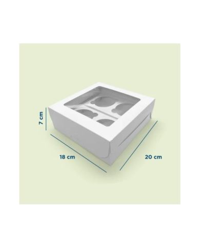 Caja para 4 Cupcakes