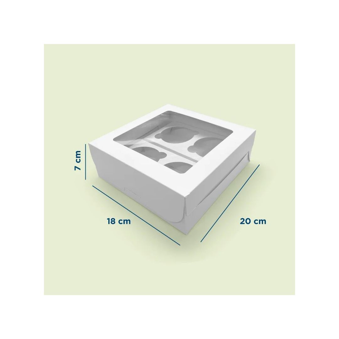 Caja para 4 Cupcakes