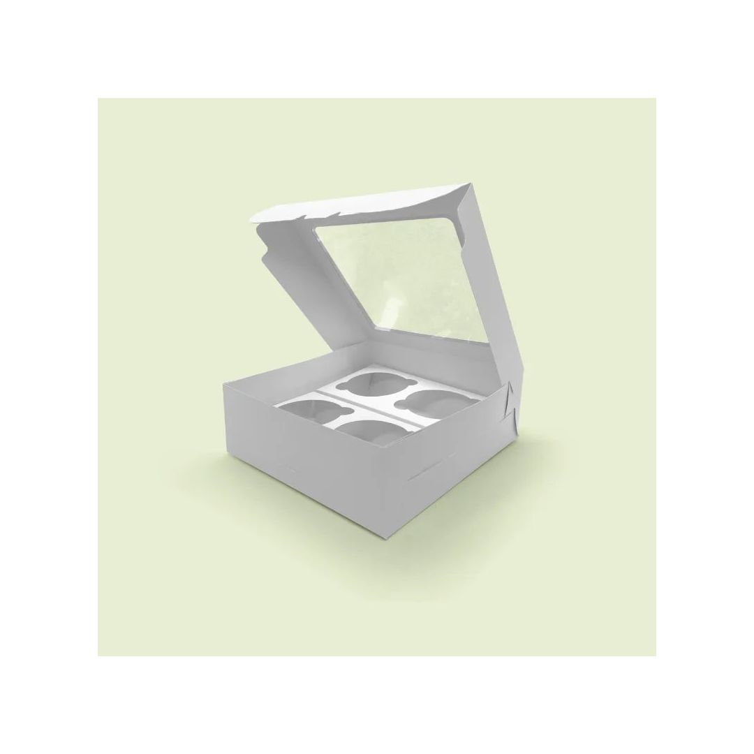 Caja para 4 Cupcakes