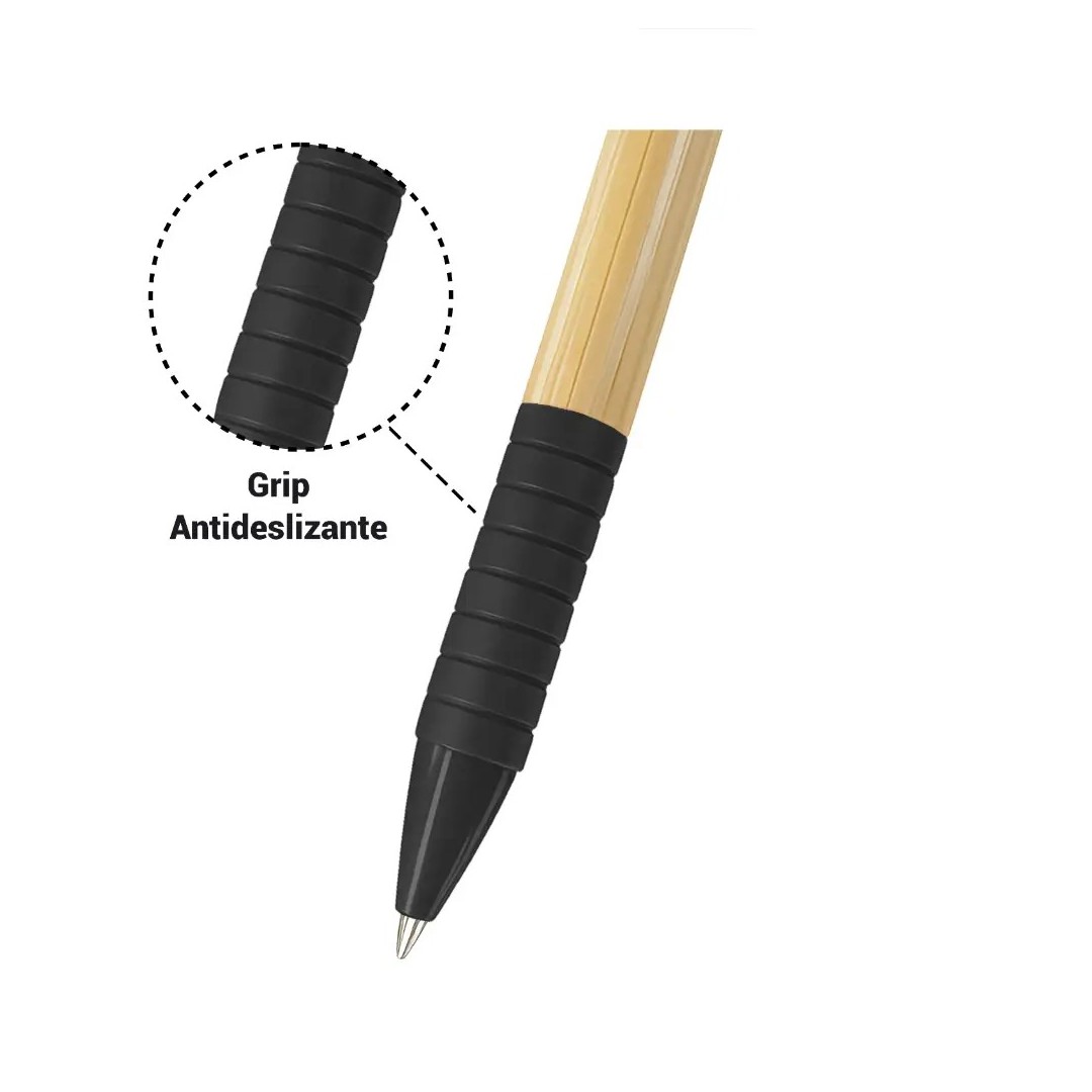 Boligrafo Bamboo Grip Negro