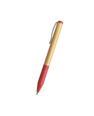 Boligrafo Bamboo Grip Rojo