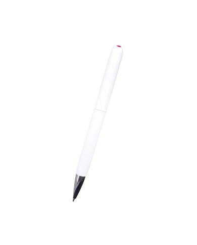 Boligrafo Bicolor Blanco Con Rojo