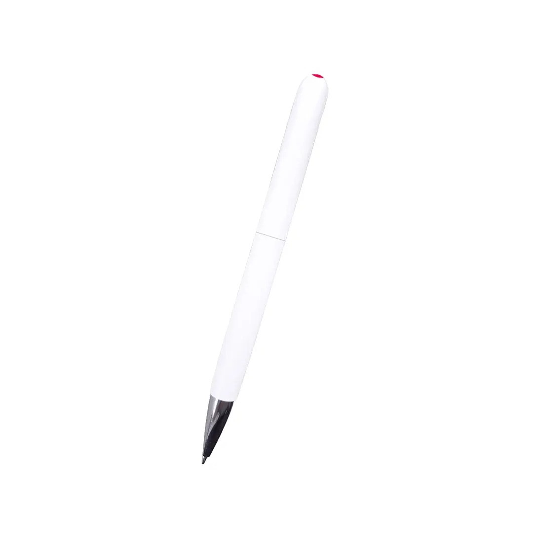 Boligrafo Bicolor Blanco Con Rojo