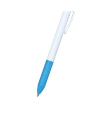 Boligrafo Click Plus Blanco Con Turquesa
