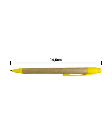 Boligrafo Ecologica Hega Amarillo