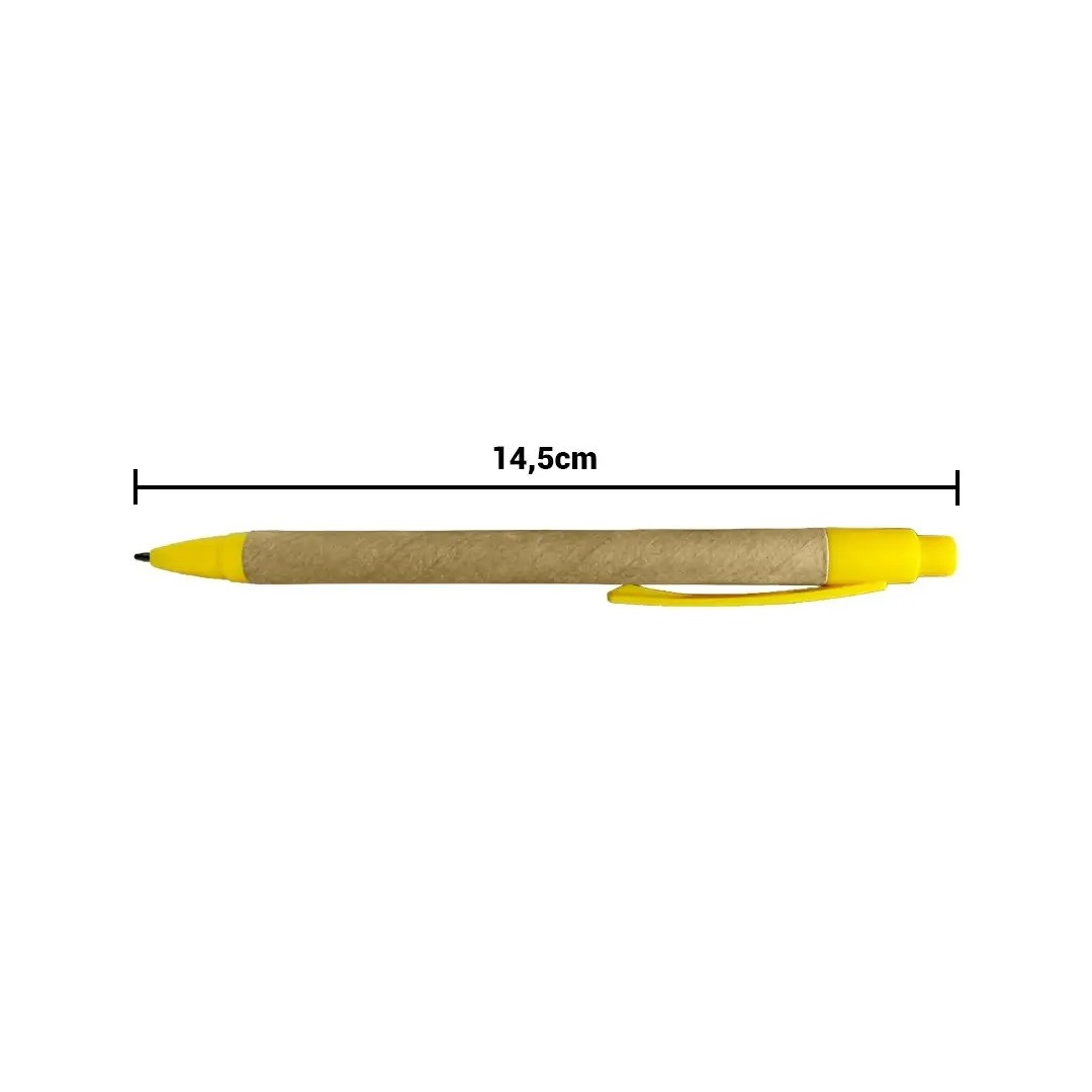 Boligrafo Ecologica Hega Amarillo