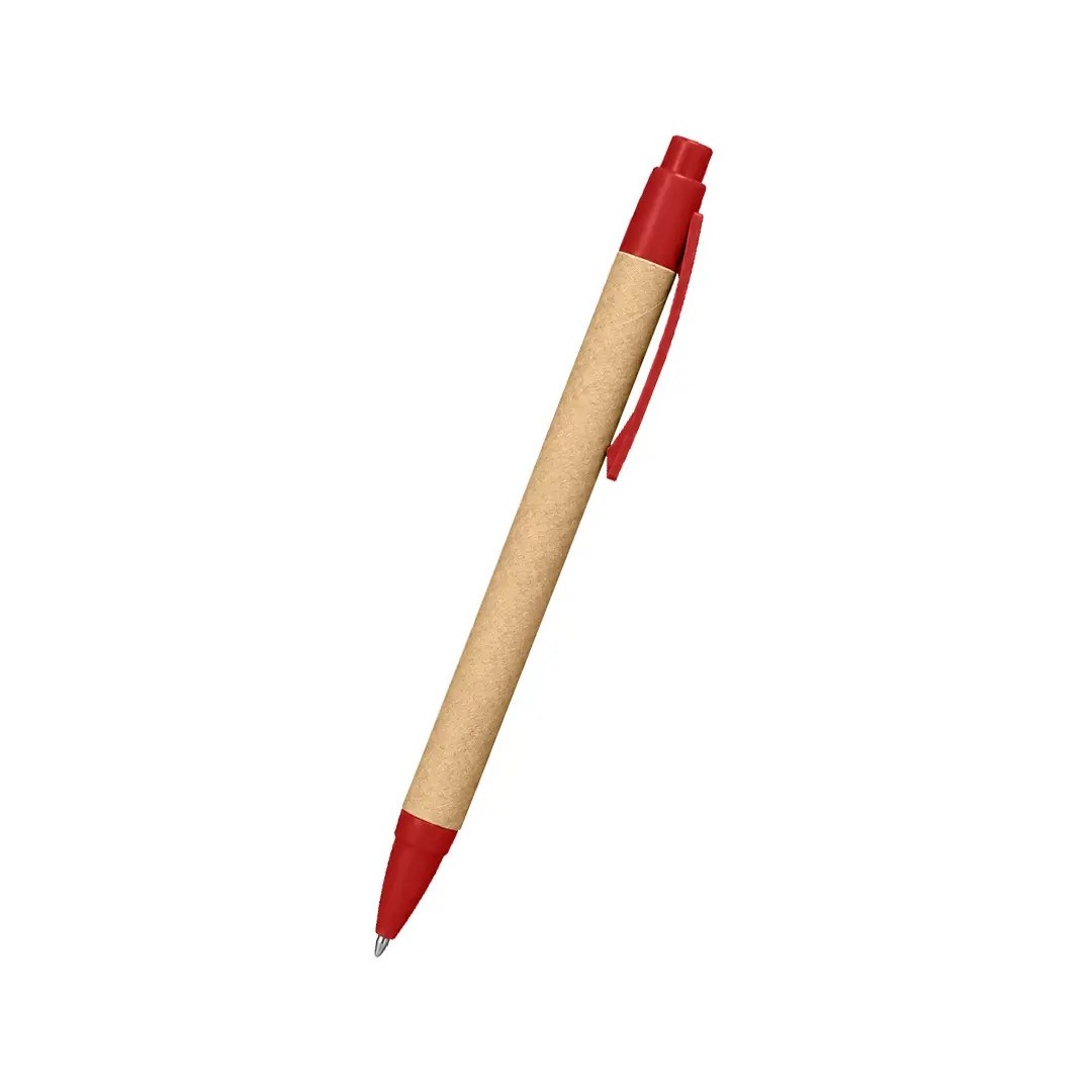 Boligrafo Ecologica Hega Rojo