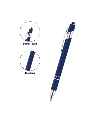 Boligrafo Metalico Roma Azul Oscuro