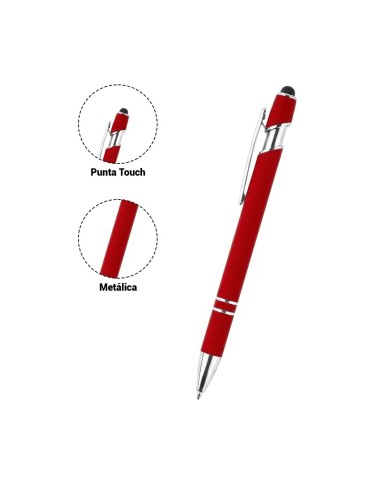 Boligrafo Metalico Roma Rojo