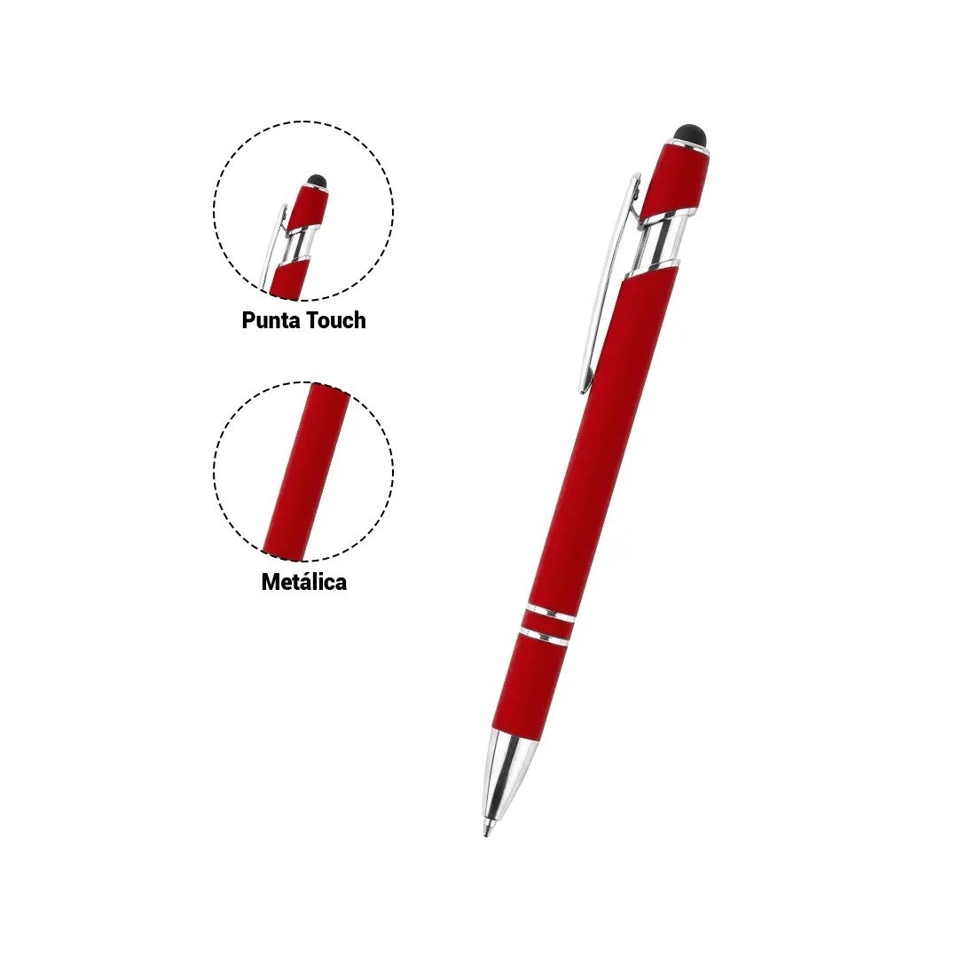 Boligrafo Metalico Roma Rojo