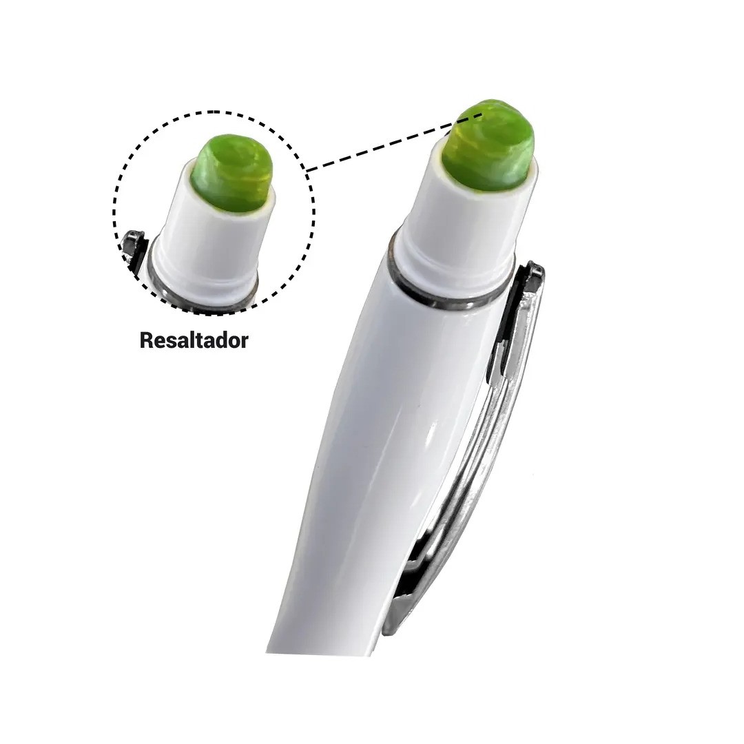 Boligrafo Resaltador Select Blanco