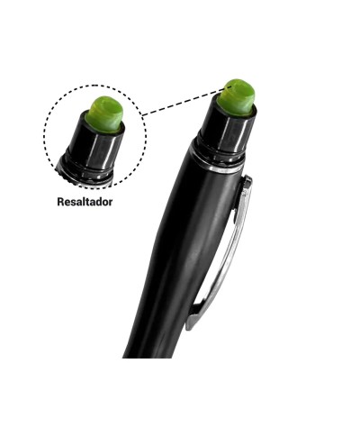 Boligrafo Resaltador Select Negro