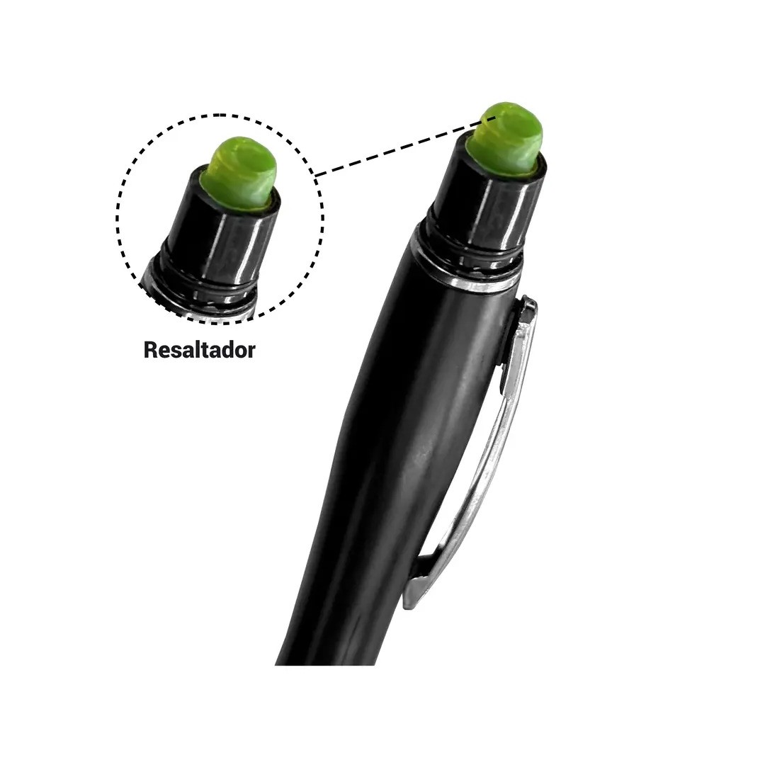 Boligrafo Resaltador Select Negro