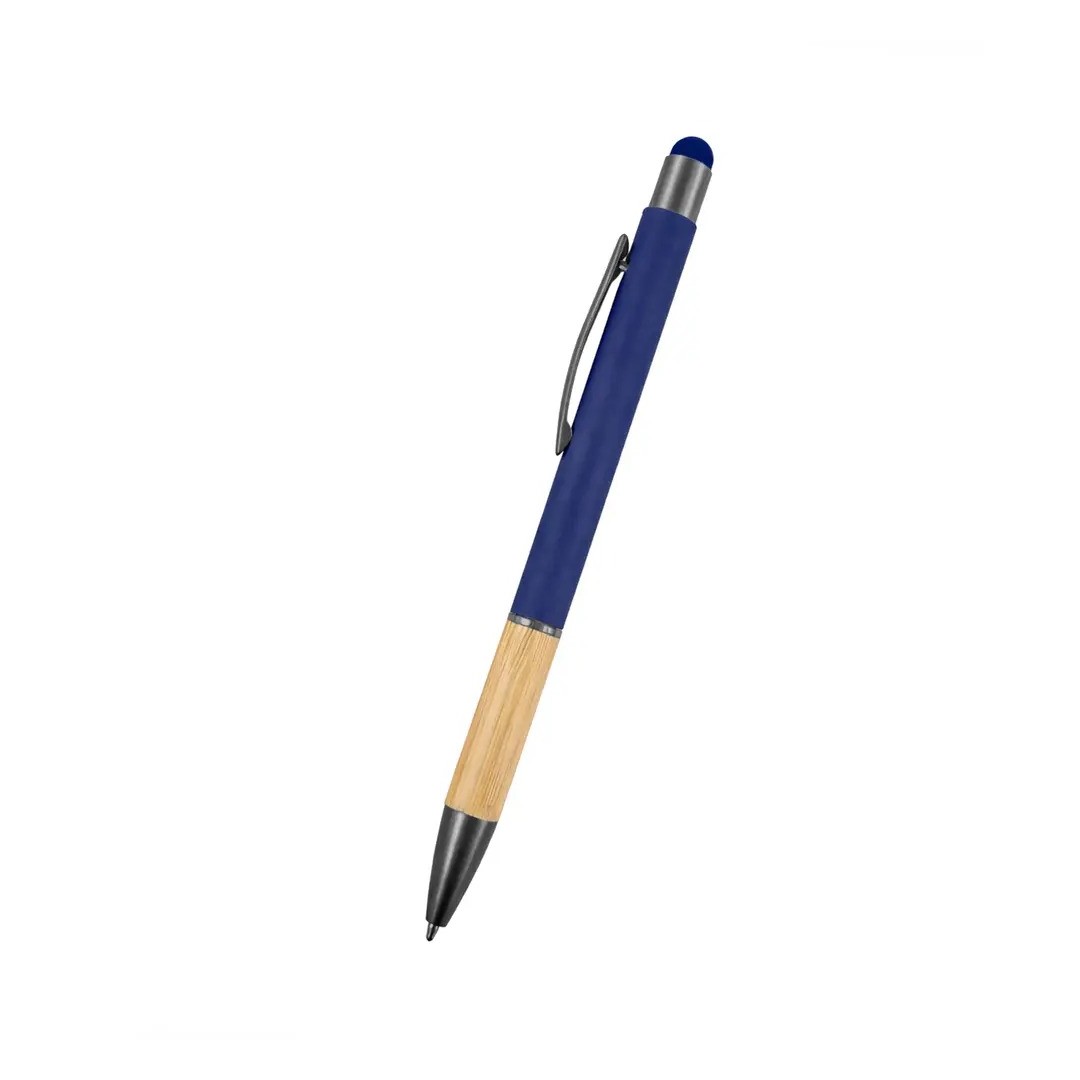 Boligrafo Rubber Bamboo Touch Color Azul Marino