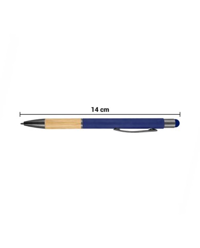 Boligrafo Rubber Bamboo Touch Color Azul Marino