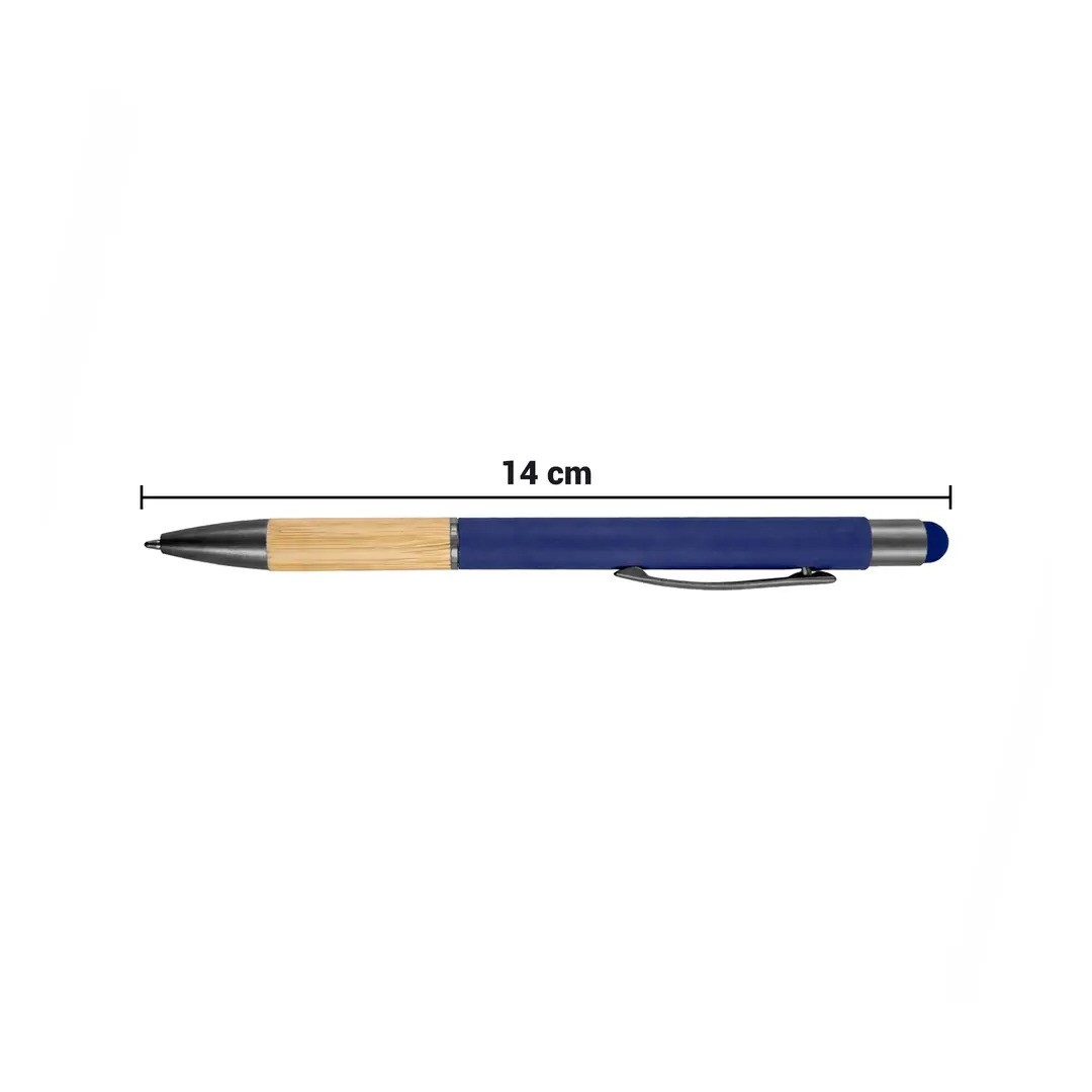 Boligrafo Rubber Bamboo Touch Color Azul Marino