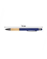 Boligrafo Rubber Bamboo Touch Color Azul Marino