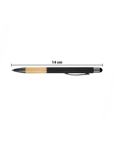 Boligrafo Rubber Bamboo Touch Color Negro