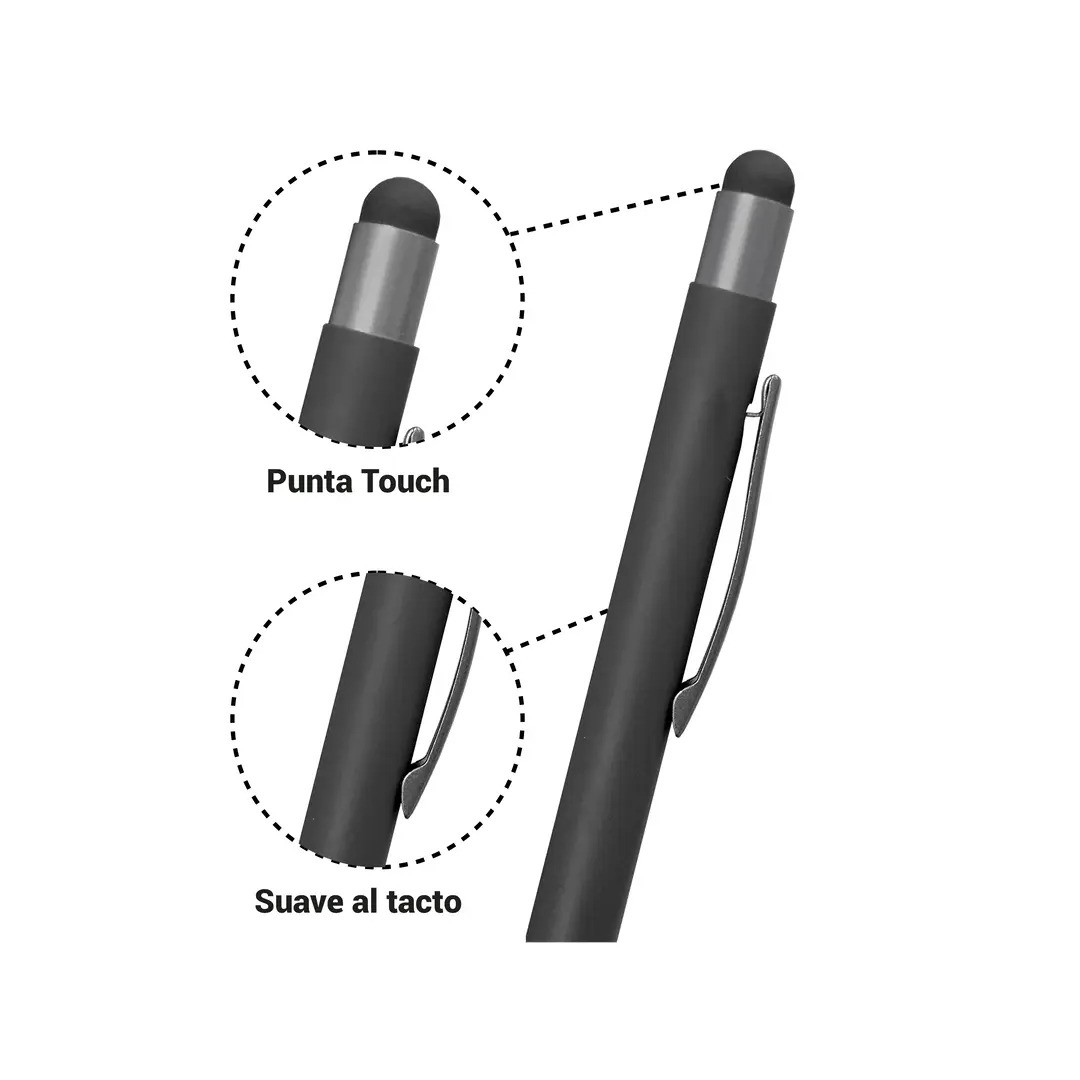 Boligrafo Rubber Bamboo Touch Color Negro