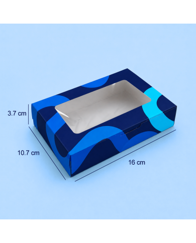 Caja Autoarmable con Visor 16 x 10.7 x 3.7 cm