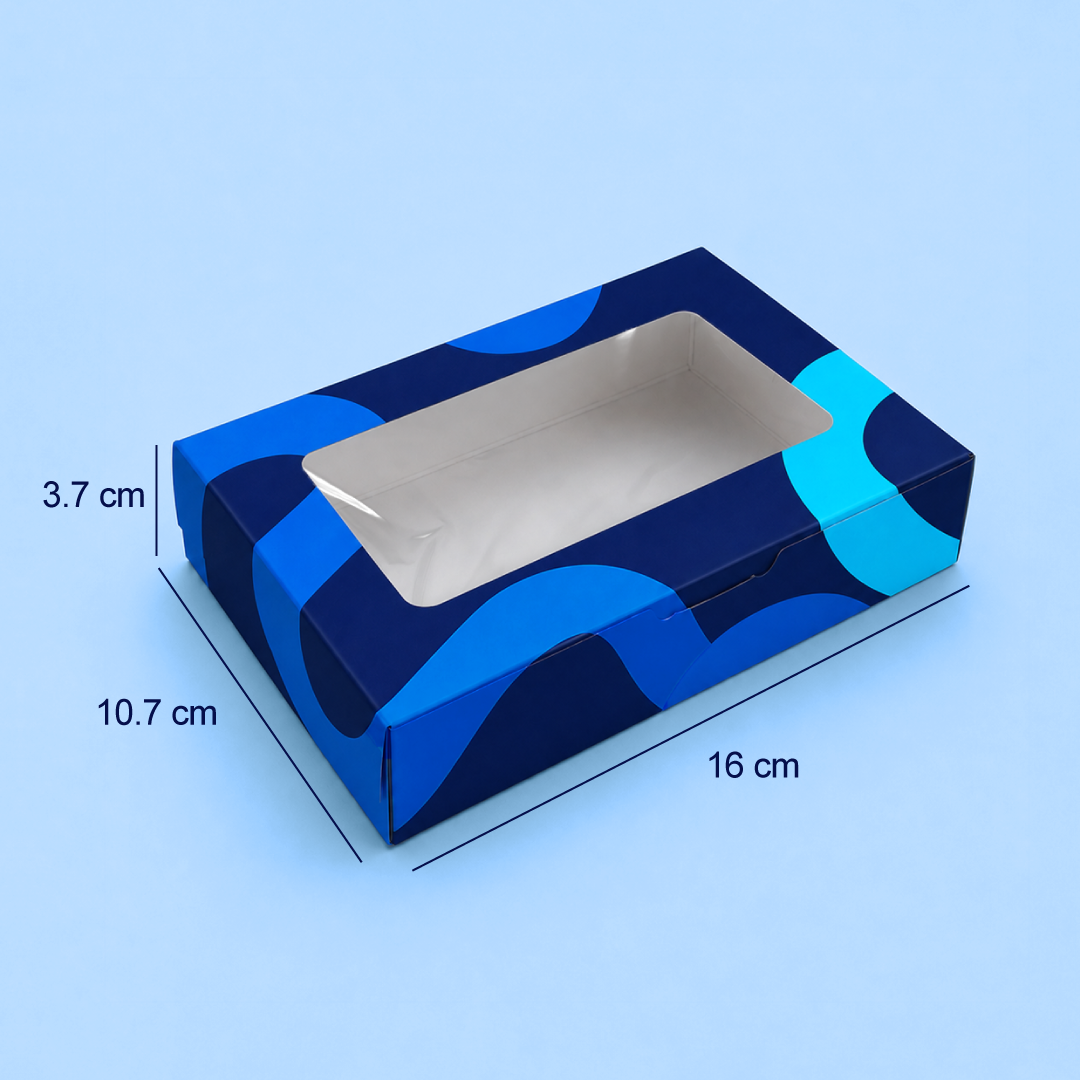 Caja Autoarmable con Visor 16 x 10.7 x 3.7 cm