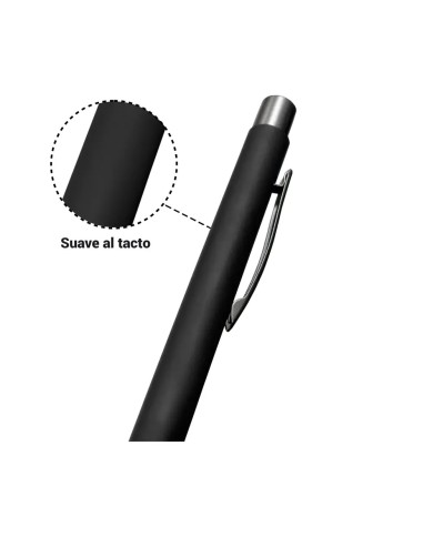 Boligrafo Rubber Clasica Color Negro