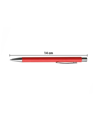 Boligrafo Rubber Clasica Color Rojo