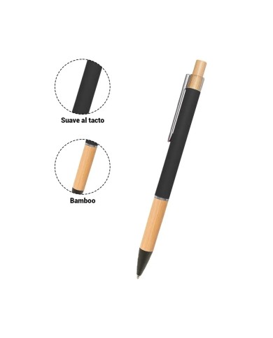 Boligrafo Rubber Color Negro