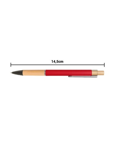 Boligrafo Rubber Color Rojo