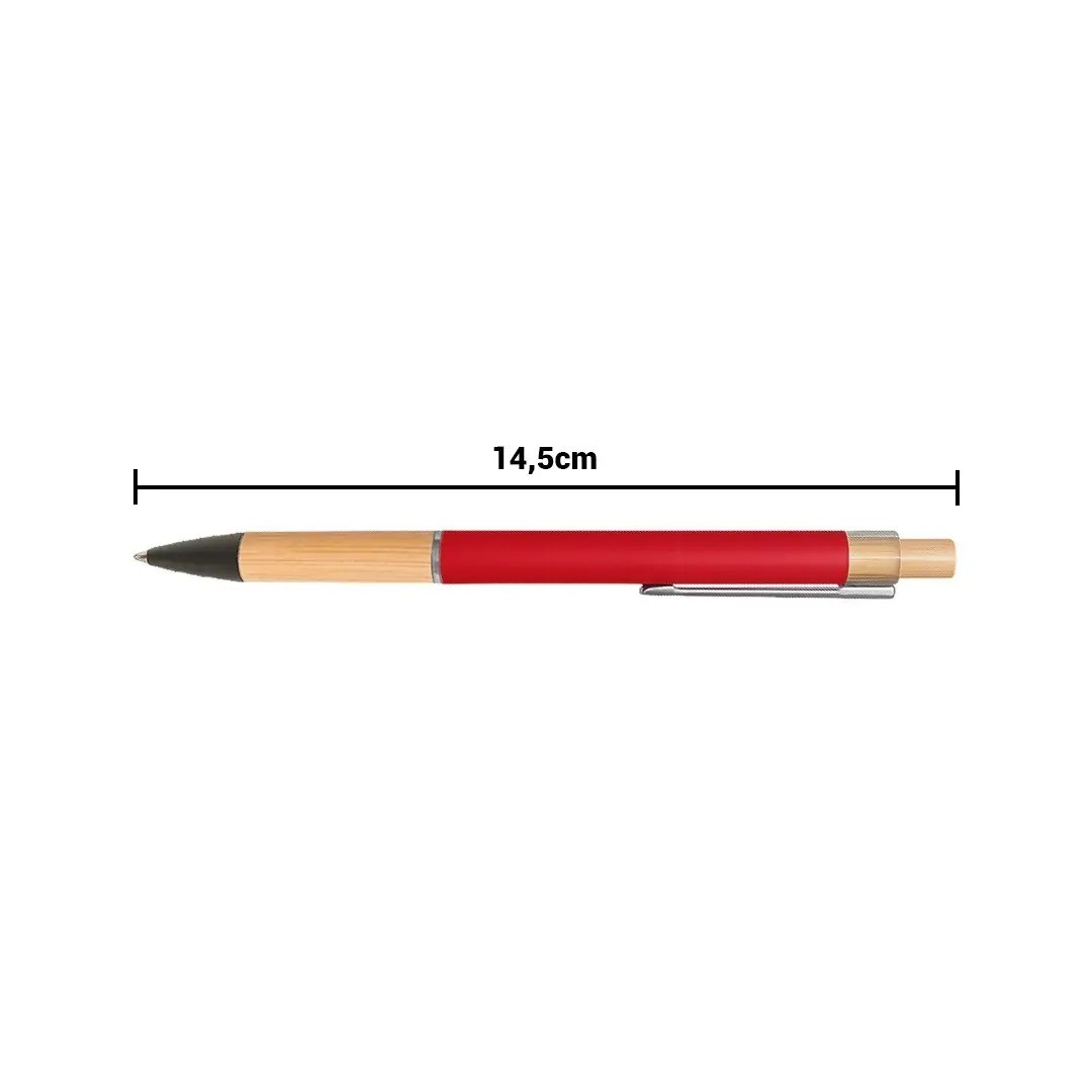 Boligrafo Rubber Color Rojo