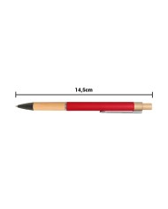 Boligrafo Rubber Color Rojo