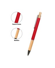 Boligrafo Rubber Color Rojo