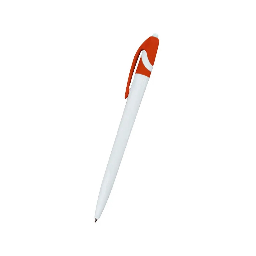 Boligrafo Space Blanco Con Rojo