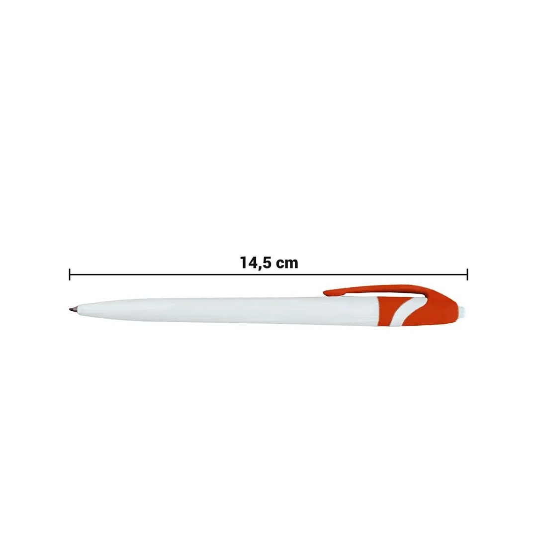 Boligrafo Space Blanco Con Rojo