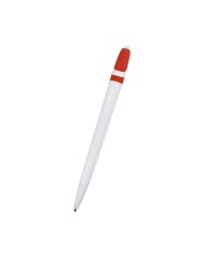 Boligrafo Space Blanco Con Rojo
